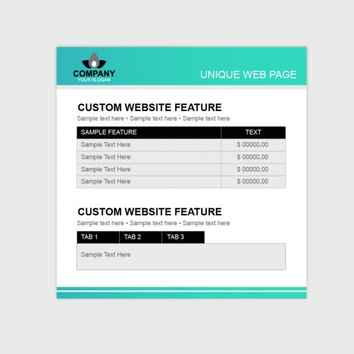 Custom Website Feature